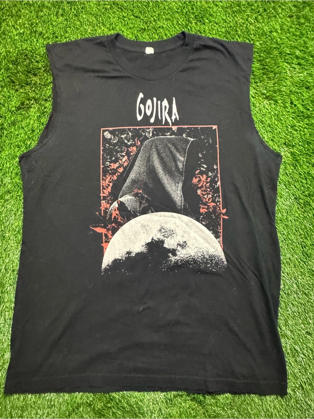 Gojira Band Cut Off Muscle Shirt XL Black Metal Concert Graphic Tank Tee